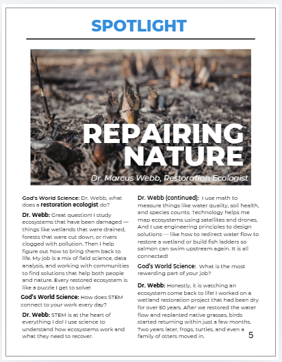 3-5 World Ecosystems Science Magazine