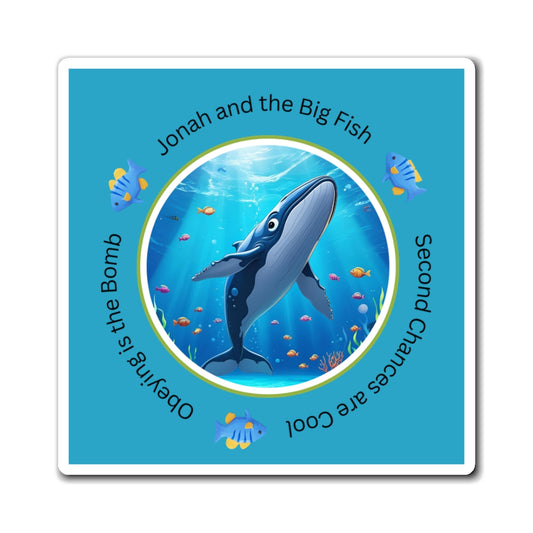 Jonah and the Big Fish Collection Magnet (Bible Story Series by KRB CURRICULUM DESIGN)