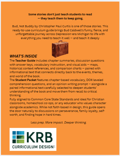 Bud, Not Buddy Curriculum Guide