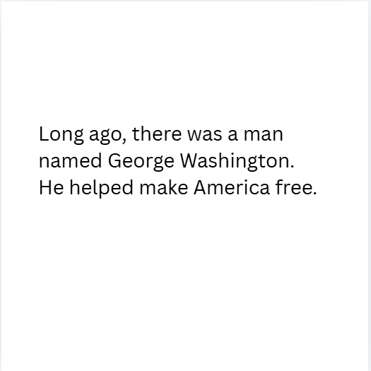 K-2 George Washington: A Leader for a New Country