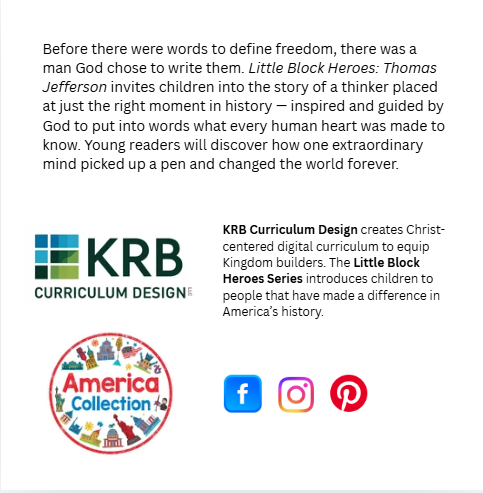 K-2 Thomas Jefferson: The Writer of Freedom