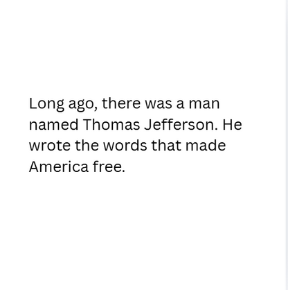 K-2 Thomas Jefferson: The Writer of Freedom