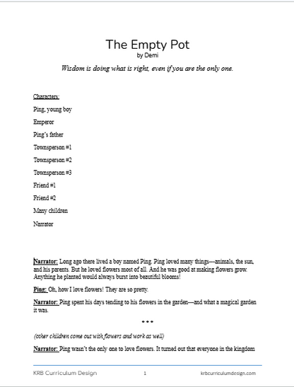 The Empty Pot Reader's Theater (WISDOM)